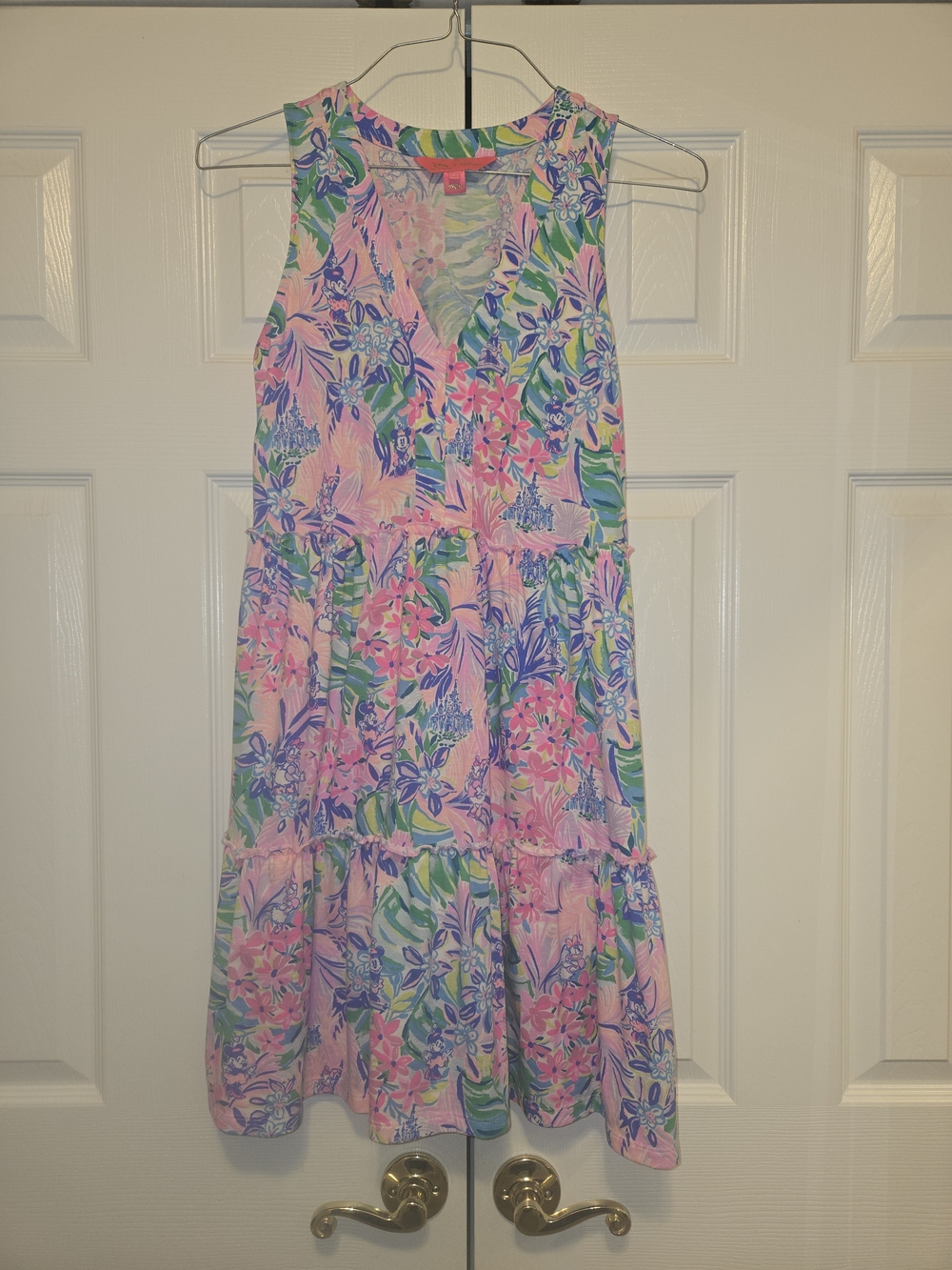 Disney X Lilly Pulitzer Pink Floral V-Neck Dress